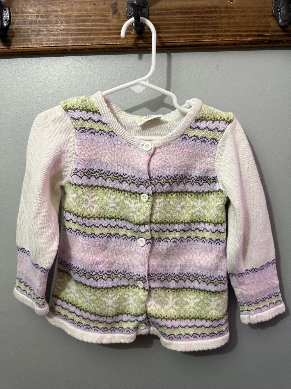 Crazy 8 Girls Knit Cardigan in Pink, Lavender & Light Green